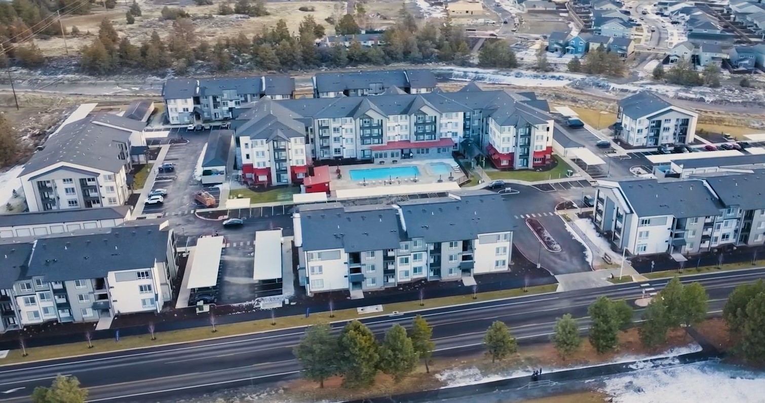 Solis at Petrosa Apartments in Bend roofing installed by Dakota Roofing