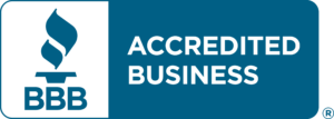 Better Business Bureau A+ business accreditation badge and link to directory listing