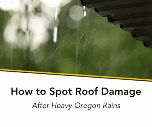 how to spot roof damage after heavy oregon rains
