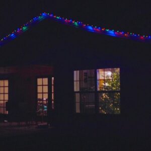 Installing christmas lights on roof