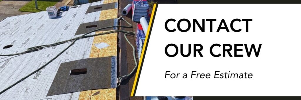 watch for roof damage from ice and snow accumulation